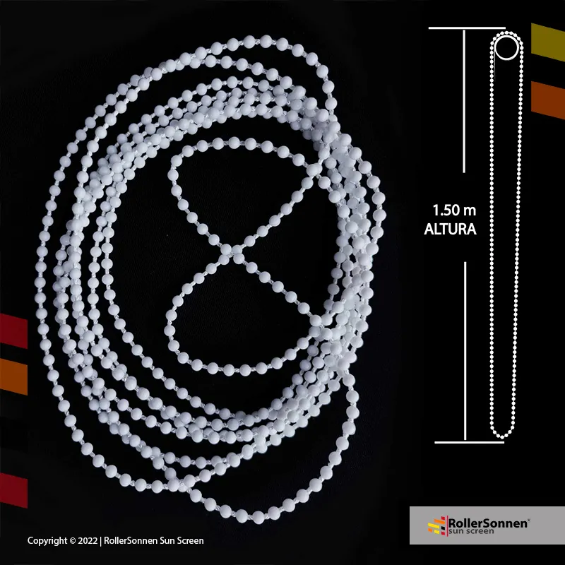 Cadena plástica Continua para Cortinas Roller – 150 cm Altura