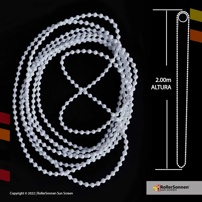 Cadena plástica Continua para Cortinas Roller – 200 cm Altura